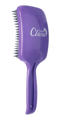 ESCOVA SANTA CLARA PARA CABELO RAQUETE ANATOMICA LILAS REF.6379 