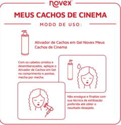 ATIVADOR CACHOS NOVEX GEL CACHOS DE CINEMA 500G - Bazar do Cabeleireiro | Produtos de Perfumaria para uso profissional e domestico. Melhor loja de perfumaria de Recife e Regiao metropolitana