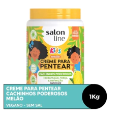 CREME PARA PENTEAR SALON LINE KIDS MELAO 1KG - Bazar do Cabeleireiro | Produtos de Perfumaria para uso profissional e domestico. Melhor loja de perfumaria de Recife e Regiao metropolitana