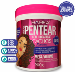 CREME PARA PENTEAR HAIR FLY CACHOS MEGA VOLUME 900G 