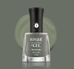 ESMALTE RISQUE DIAMOND GEL GIN E SUNSET 9,5 ML