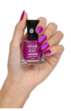 Imagem do ESMALTE RISQUE DIAMOND GEL LICOR DE CRANBERRY 9,5 ML