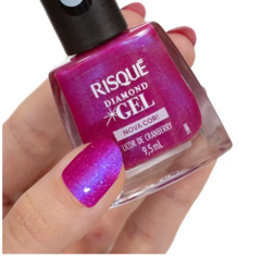 ESMALTE RISQUE DIAMOND GEL LICOR DE CRANBERRY 9,5 ML