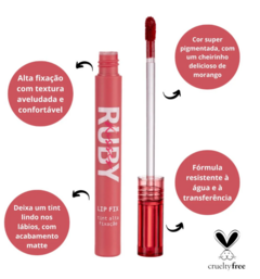 LIP FIX RUBY KISSES BLUEBERRY PIE 2ML LLT04B - Bazar do Cabeleireiro | Produtos de Perfumaria para uso profissional e domestico. Melhor loja de perfumaria de Recife e Regiao metropolitana