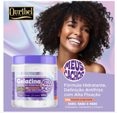 GELATINA OURIBEL MEUS CACHOS DEFINICAO INTENSA 500G - Bazar do Cabeleireiro | Produtos de Perfumaria para uso profissional e domestico. Melhor loja de perfumaria de Recife e Regiao metropolitana