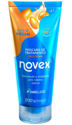 MASCARA DE TRATAMENTO NOVEX OLEO DE ARGAN 200G na internet