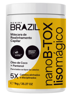 MASCARA MENINA BRASIL NANO B-TOX LISO MAGICO 1KG