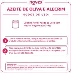 GELATINA NOVEX AZEITE DE OLIVA 1KG - Bazar do Cabeleireiro | Produtos de Perfumaria para uso profissional e domestico. Melhor loja de perfumaria de Recife e Regiao metropolitana