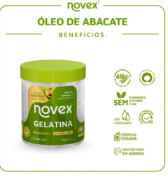 GELATINA NOVEX OLEO DE ABACATE 1KG