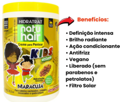CREME PARA PENTEAR NATUHAIR KIDS MARACUJA 1KG - Bazar do Cabeleireiro | Produtos de Perfumaria para uso profissional e domestico. Melhor loja de perfumaria de Recife e Regiao metropolitana