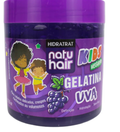 GELATINA NATUHAIR KIDS UVA 500G - Bazar do Cabeleireiro | Produtos de Perfumaria para uso profissional e domestico. Melhor loja de perfumaria de Recife e Regiao metropolitana