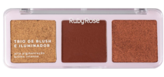 TRIO BLUSH ILUMINADOR RUBY ROSE HBF5832 B30