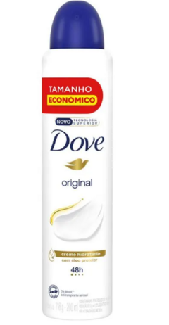 DESODORANTE AEROSOL DOVE ORIGINAL 200ML na internet