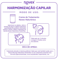Imagem do CREME DE TRATAMENTO NOVEX HIALURONICO REFIL 300G