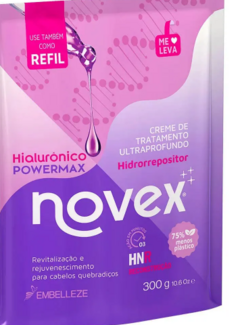 CREME DE TRATAMENTO NOVEX HIALURONICO REFIL 300G