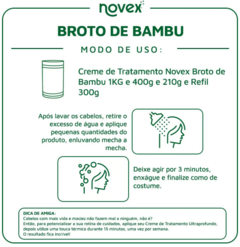 Imagem do CREME DE TRATAMENTO NOVEX BROTO BAMBU REFIL 300G