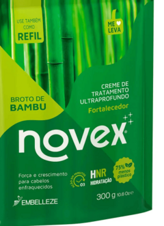 CREME DE TRATAMENTO NOVEX BROTO BAMBU REFIL 300G
