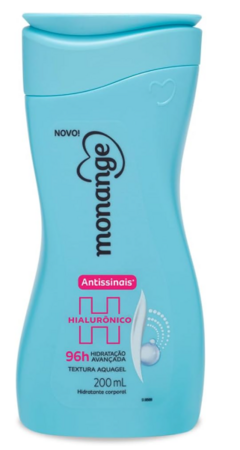 LOCAO HIDRATANTE MONANGE HIALURONICO ANTIFLACIDEZ 200ML