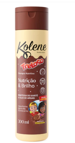 SHAMPOO KOLENE TRELOSO CHOCOLATE 300ML - Bazar do Cabeleireiro | Produtos de Perfumaria para uso profissional e domestico. Melhor loja de perfumaria de Recife e Regiao metropolitana