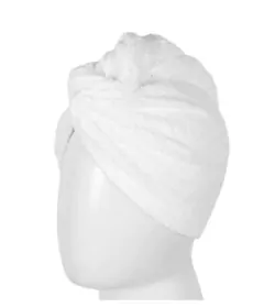 TOALHA TEKA PARA CABELO BRANCA UN