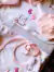 Ajuar talle 1 premium rosa (Elefante con globos rosas)