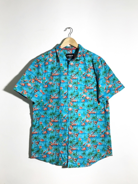 Camisa hawaiana FLAMENCOS #3140