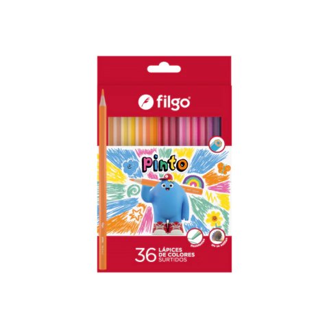 Lápices de colores Filgo Pinto x 36 largos
