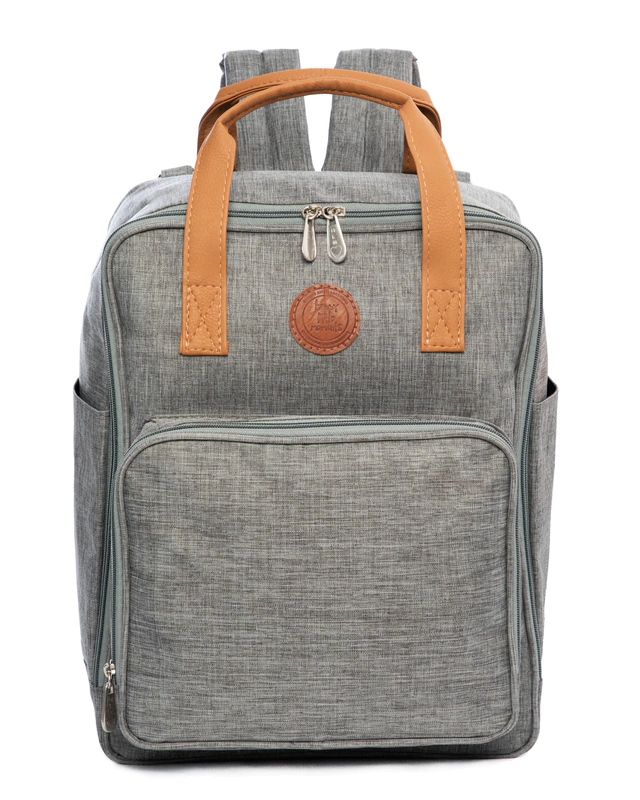 Mochila Maternal PAULA con Apertura 180º HAPPY LITTLE MOMENTS - GRIS