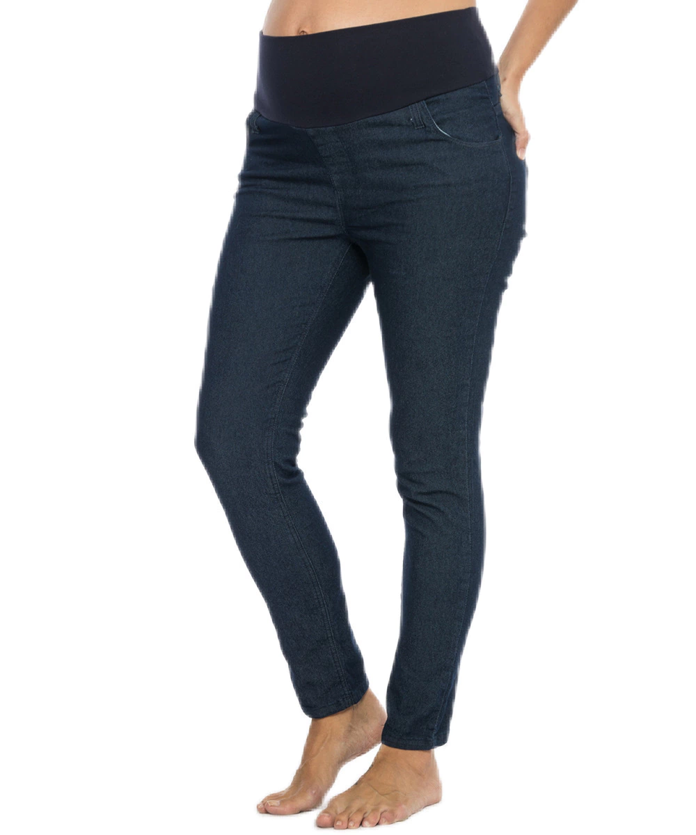 PANTALON CHUPIN TOTAL JEAN ELASTIZADO RAW - VENGA MADRE