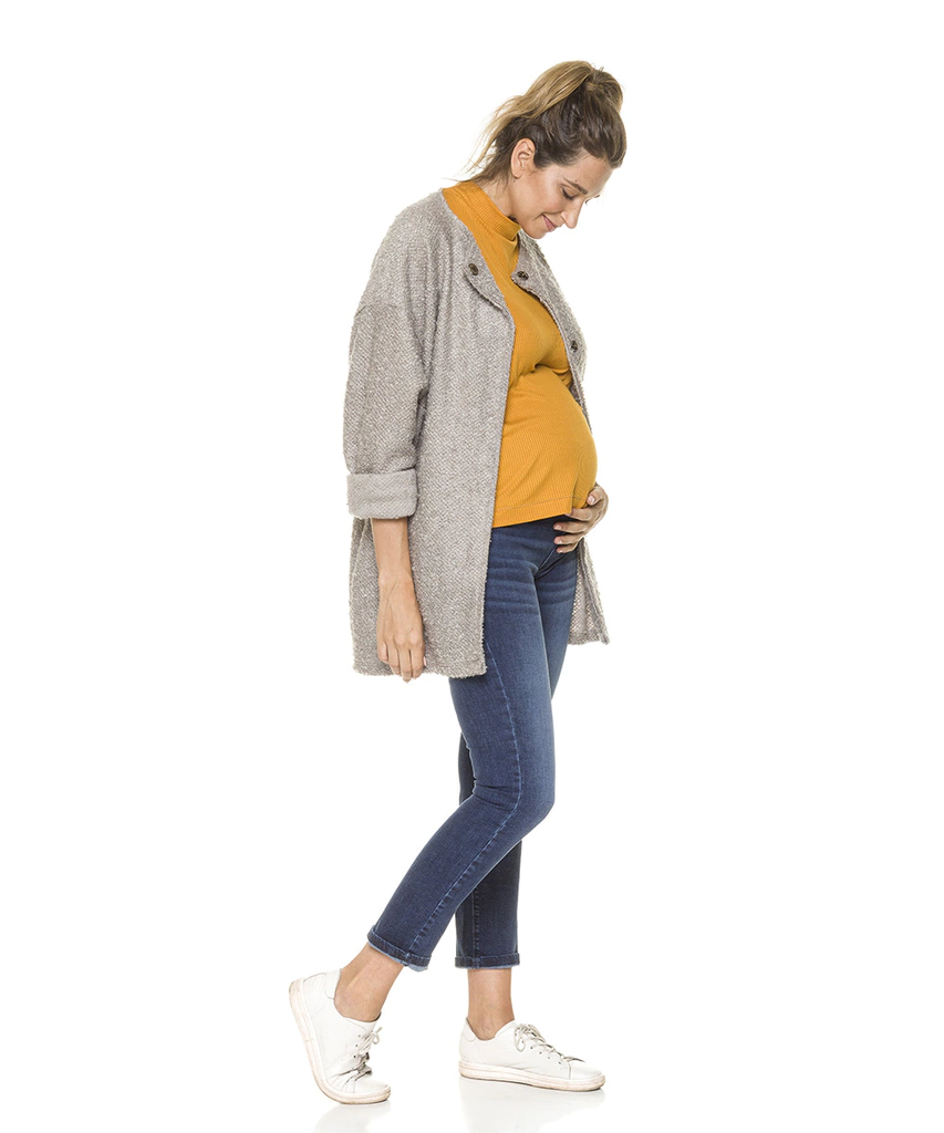 SACO BRUTAL MAXI BOUCLE VENGA MADRE - GRIS