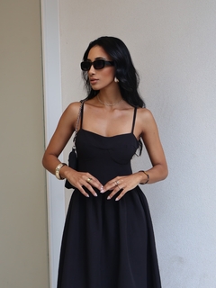 VESTIDO MIDI JOY PRETO - loja online