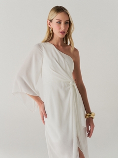 VESTIDO MIDI ASHLEY OFF WHITE - comprar online
