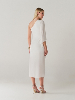VESTIDO MIDI ASHLEY OFF WHITE na internet