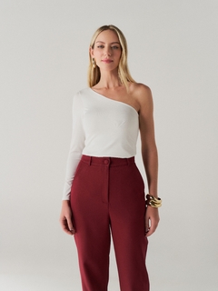 BLUSA LARA BRANCA - HOT PINK 
