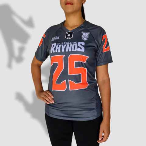 Tipo Jérsey #25 - Padrão 2 Cinza Escuro Rhynos FA