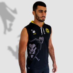 Regata Machão Com Capuz Machado's Fight Preta