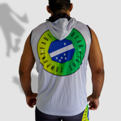 Regata Machão Capuz Fábio Aguiar Fight Company Cinza - Lycan