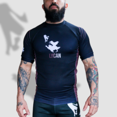 Rash Guard LY23 Manga Curta Grad. Marrom - comprar online
