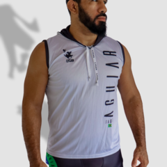 Regata Machão Capuz Fábio Aguiar Fight Company Cinza
