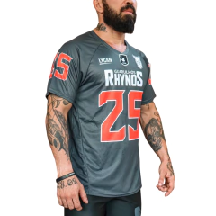 Tipo Jérsey #25 - Padrão 2 Cinza Escuro Rhynos FA na internet