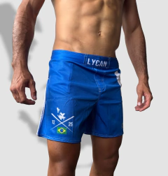 SHORT FLEX LYCAN RIPPED - AZUL na internet