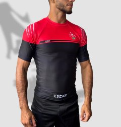 Rash Guard Manga Curta LY26 - Grad. Preta - comprar online