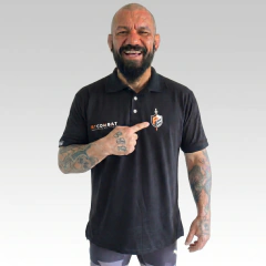 Polo Passeio Fit Combat Preta
