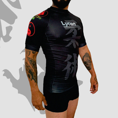 Rash Guard LY20 Manga Curta Grad. Preta