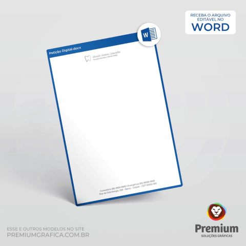 Receituário Editável Psicólogo Lagos