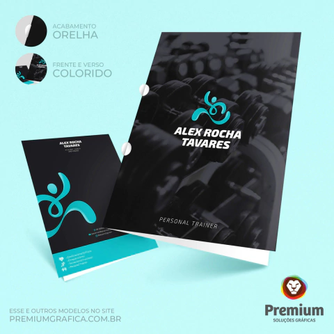 Pasta c/ Orelha Personal Trainer Bolt