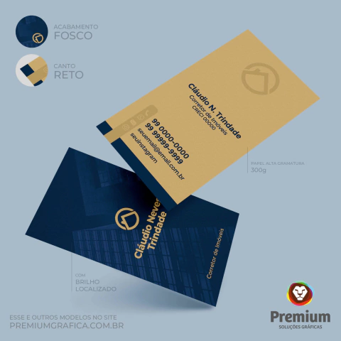 Cartão de Visita Corretor de Imóveis Qatar - Top