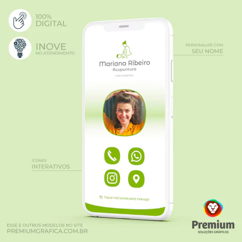 Cartão Virtual Acupunturista Alívio
