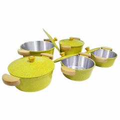 Jogo de caçarolas Lunna - Amarelo mesclado - 5 peças