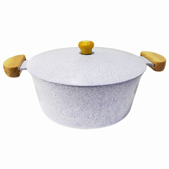 Caçarola em alumínio fundido Lunna - Branco mesclado - comprar online